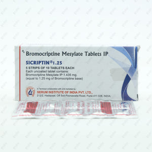 Sicriptin 1.25mg Tablet 10's