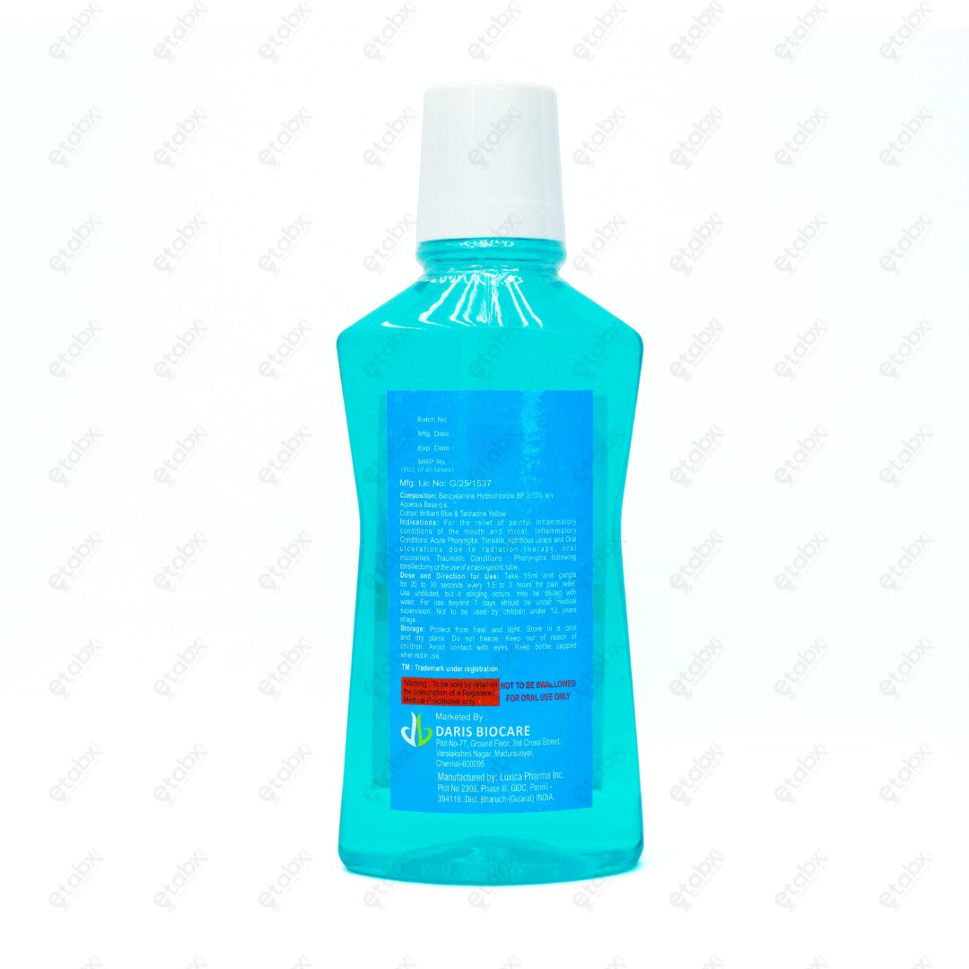 Benzoril Mouthwash 500ML Family Size Oral Antiseptic Mouthwash