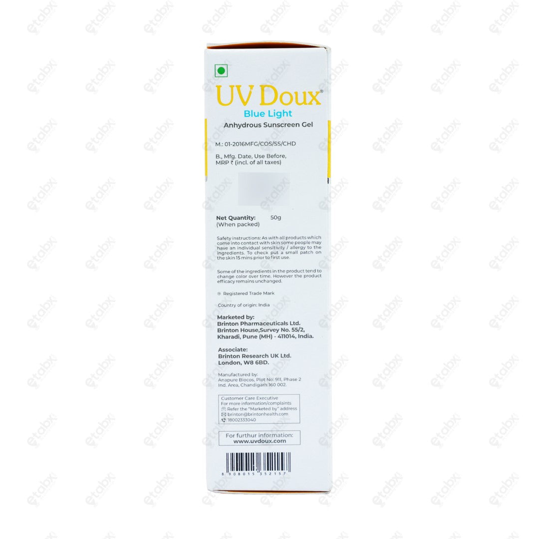 UV Doux Blue Light Sunscreen Gel 50gm