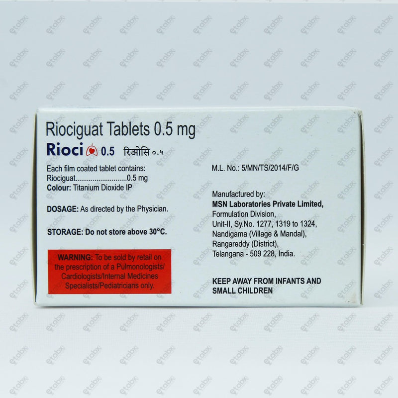Rioci 0.5mg Tablet 10's
