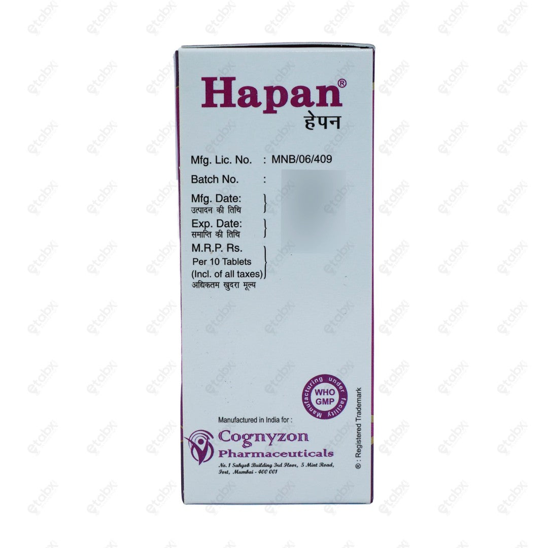 Hapan Tablets 10's