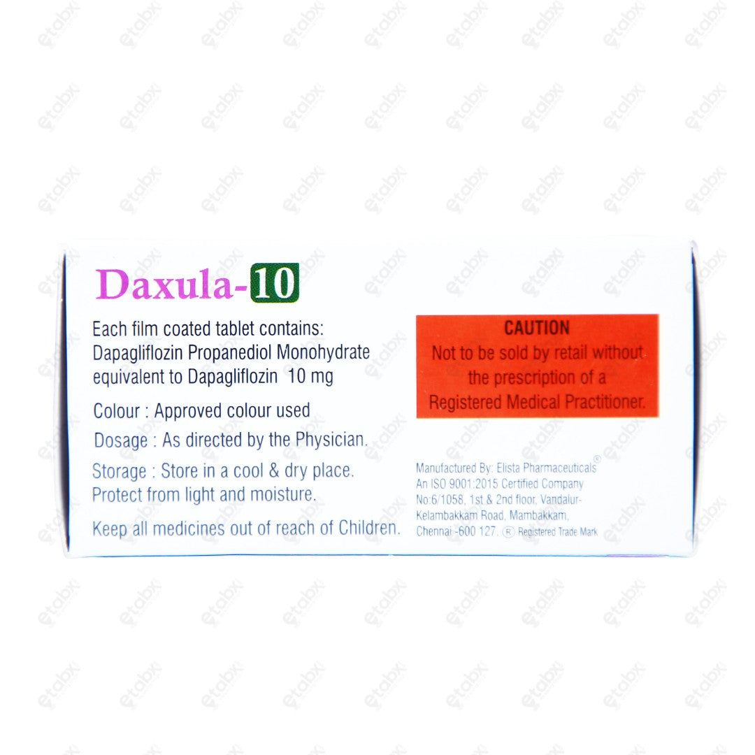 Daxula 10mg Tablets 10's