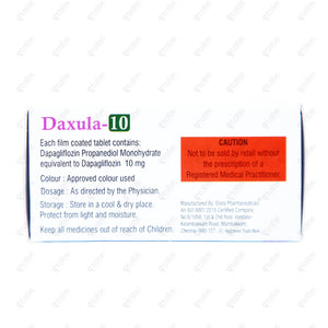 Daxula 10mg Tablets 10's