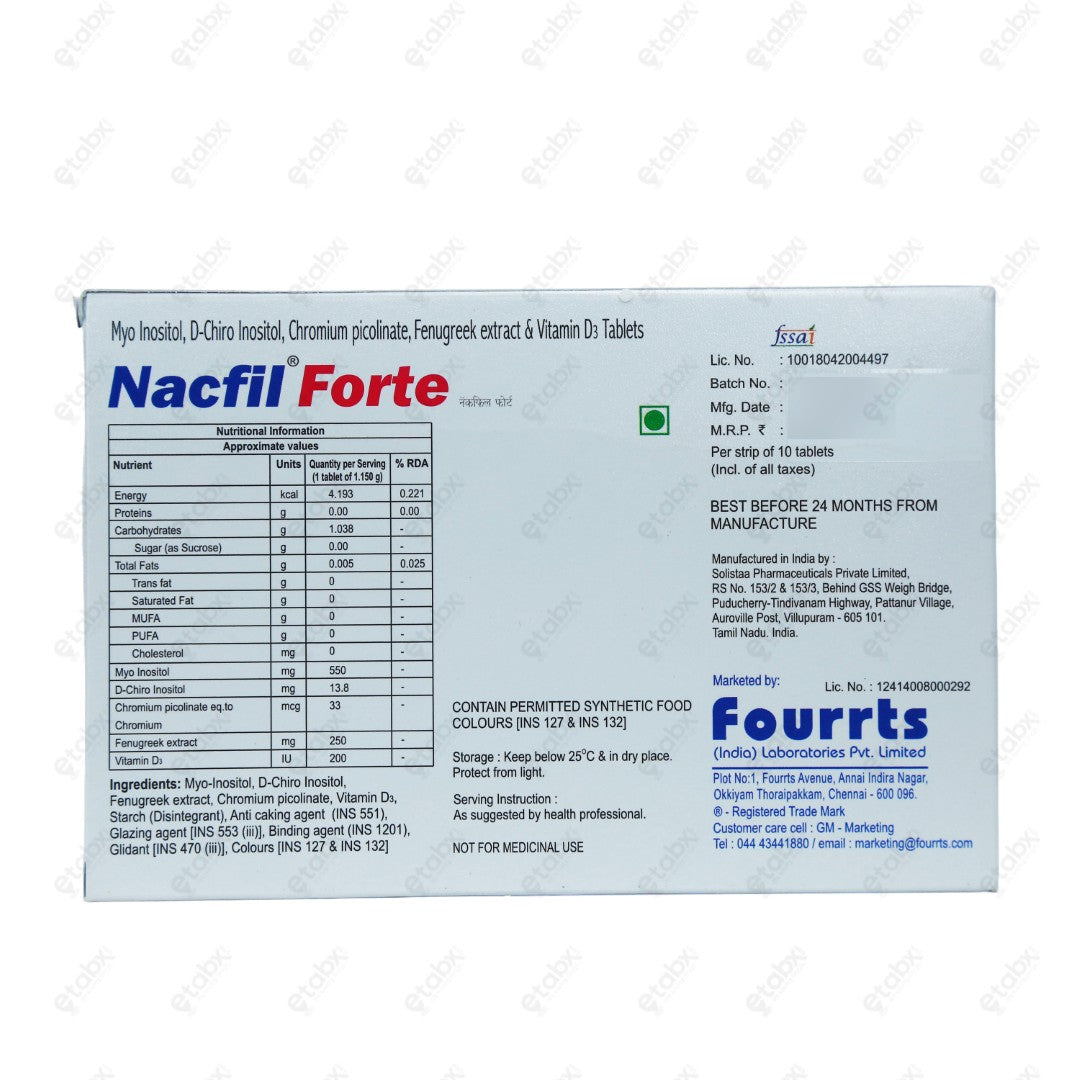 Nacfil Forte Tablet 10's