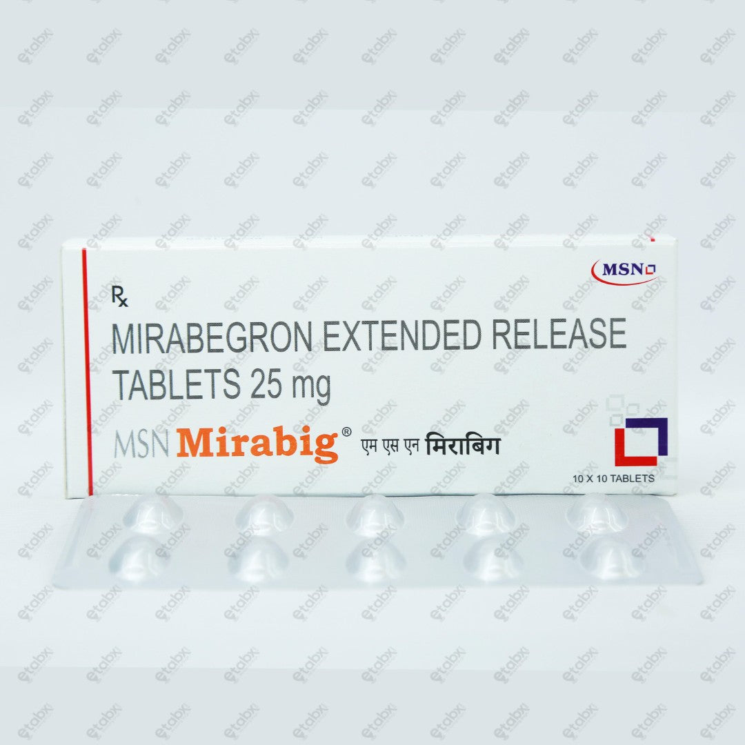 MIRABIG 25MG Tablet 10's