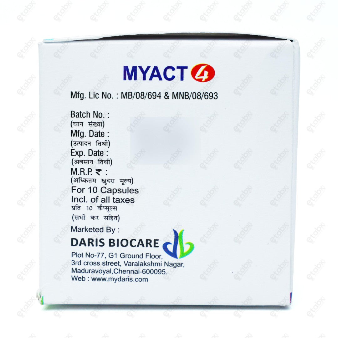Myact 4 Tablet 10's