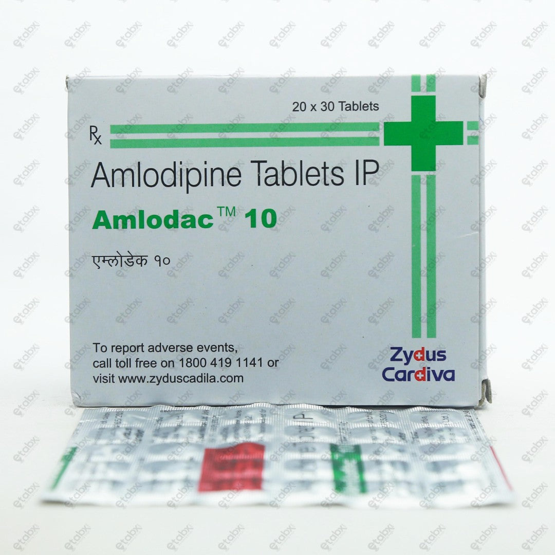 Amlodac 10mg Tablet 30's