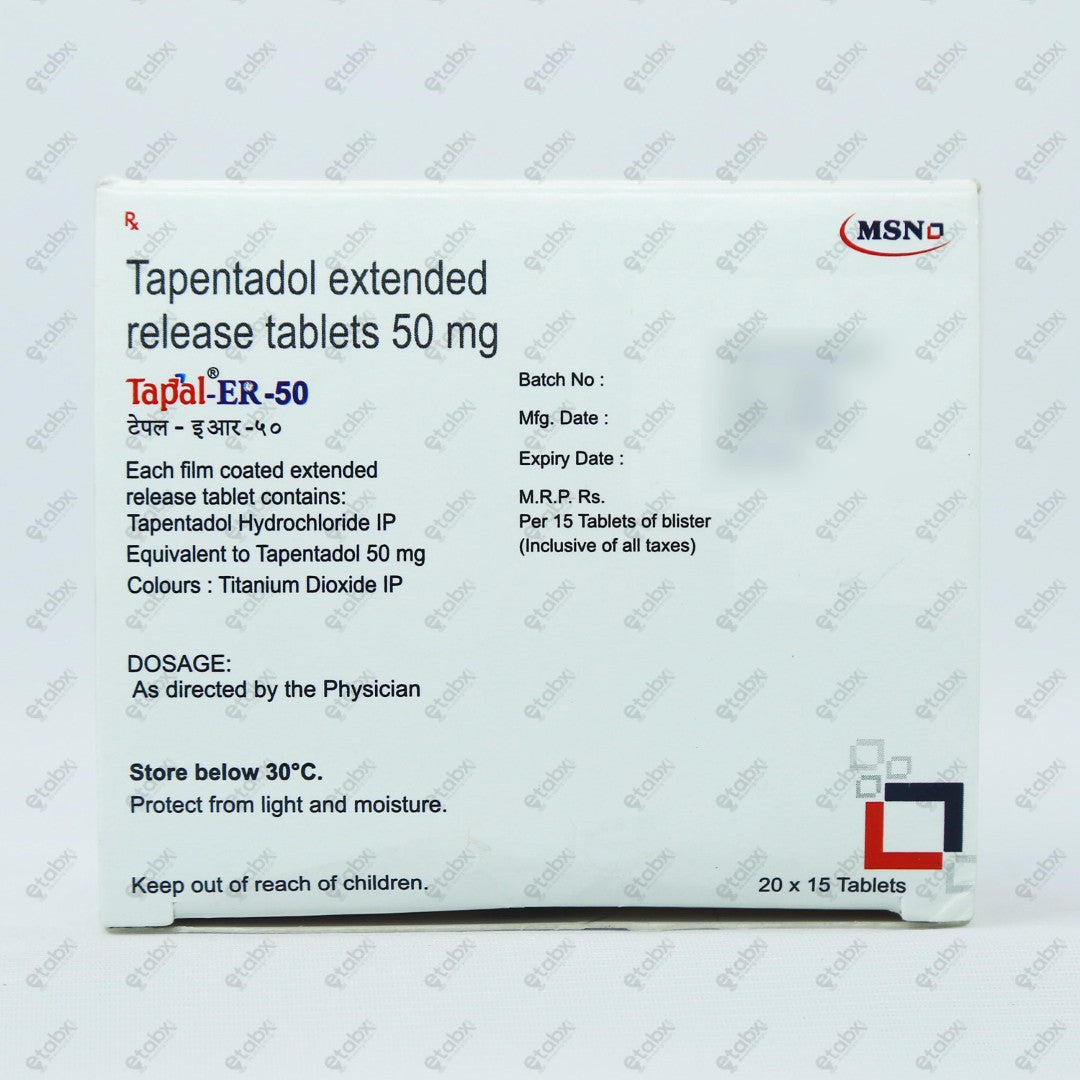 Tapal ER 50mg Tablet 15's