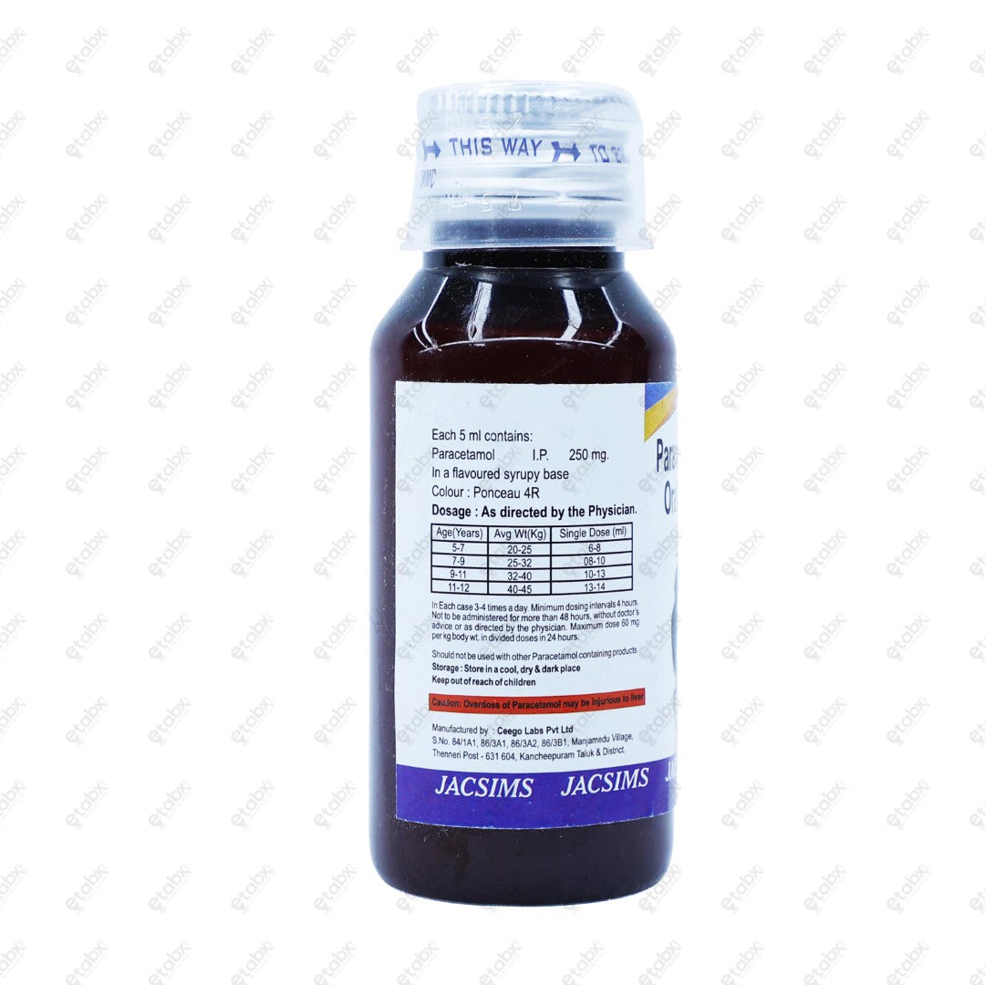Jacphen 250mg Suspension 60ml