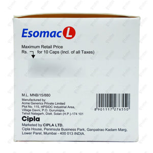 Esomac L Capsules 10's