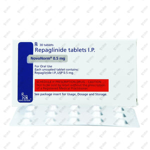 NOVONORM 0.5mg Tablet 15's