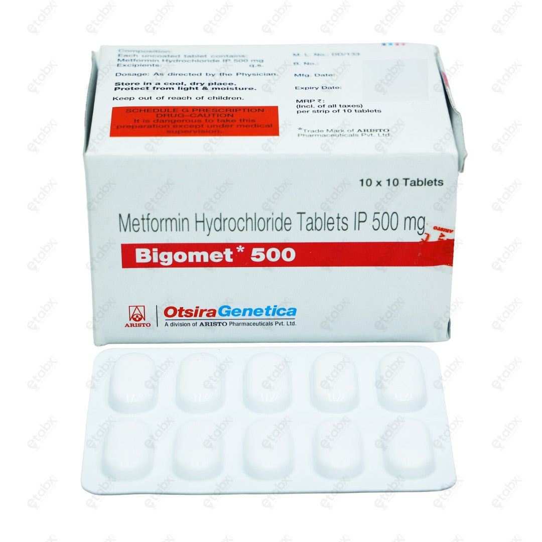 Bigomet 500 Tablet 10's