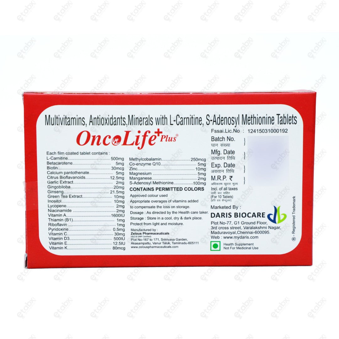 Oncolife Plus Tablet 10's