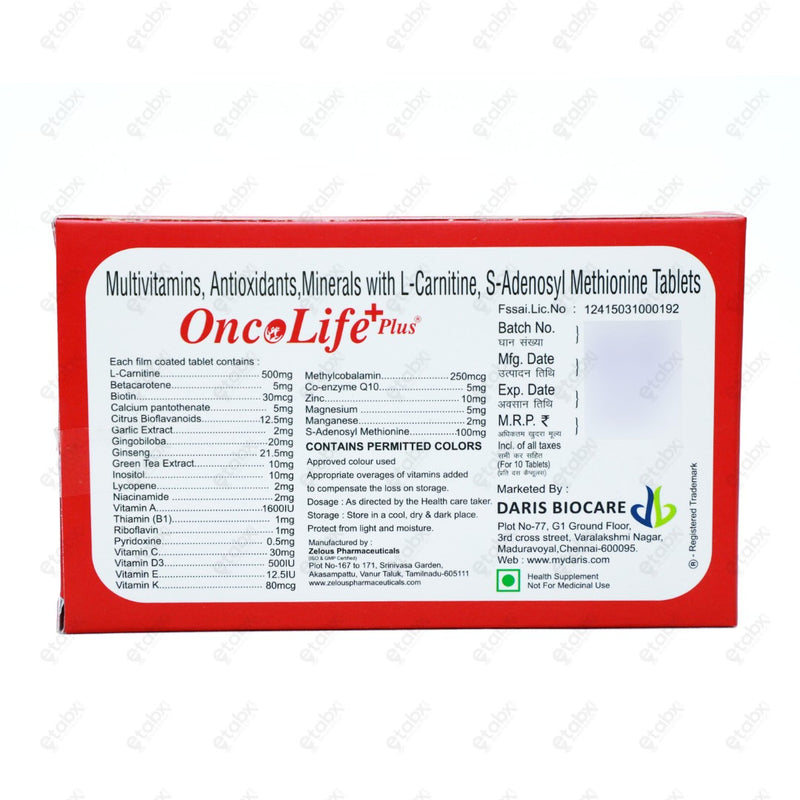 Oncolife Plus Tablet 10's