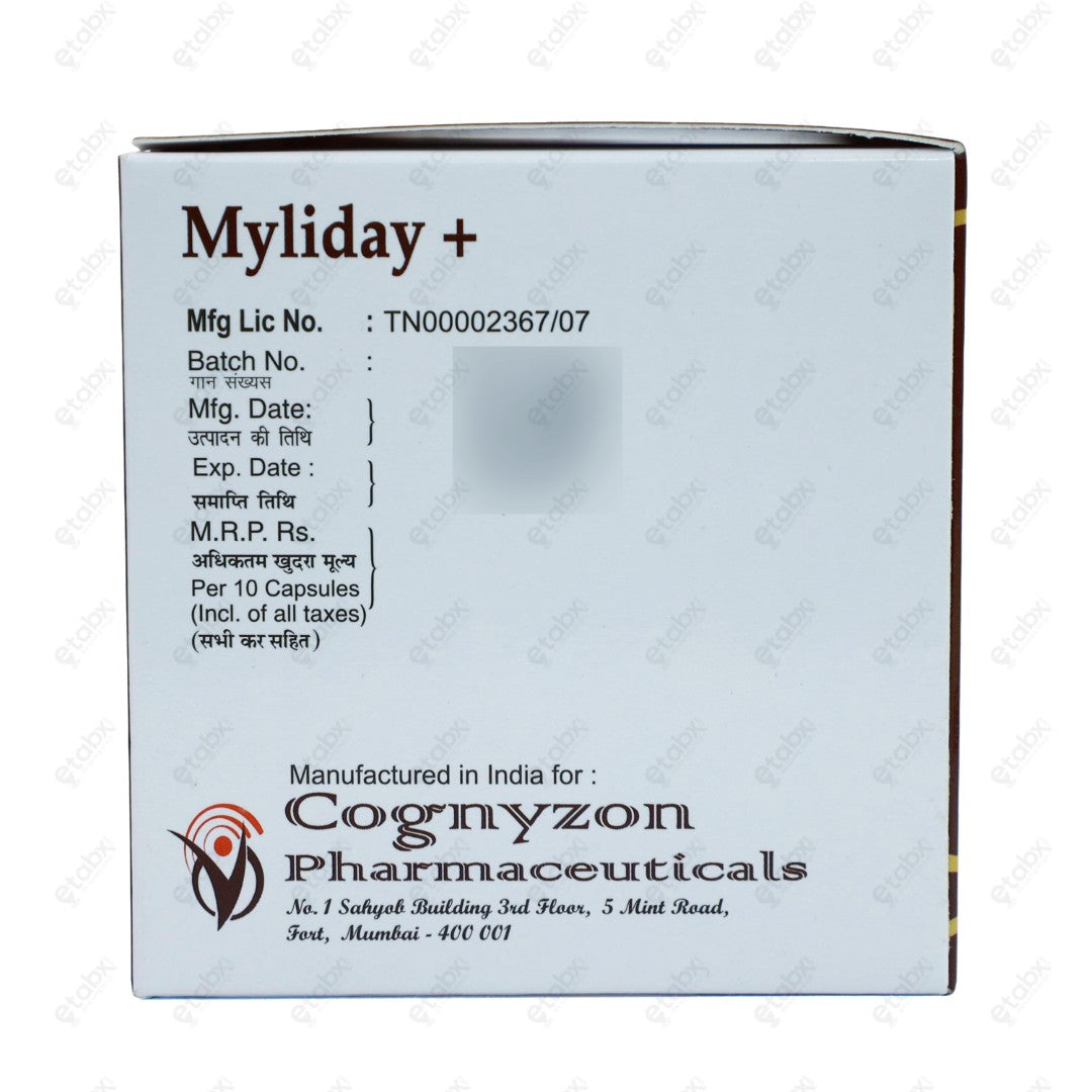 Myliday Plus Capsules 10'S