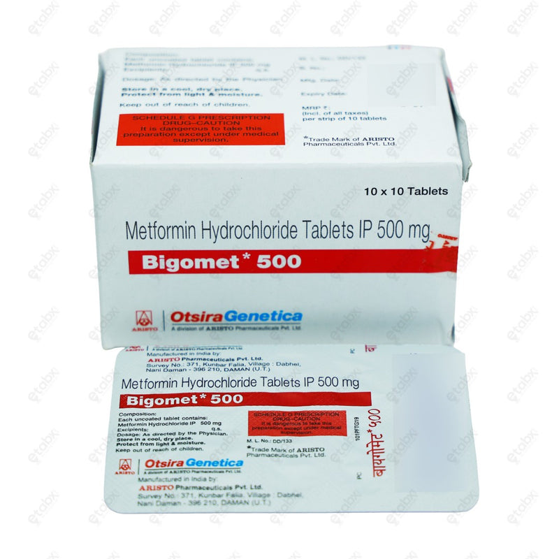 Bigomet 500 Tablet 10's