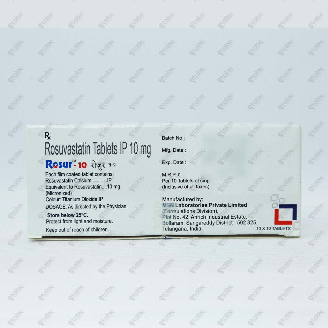 Rosur 10mg 10 Tablets