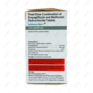 Jardiance Met 12.5/500mg 10's