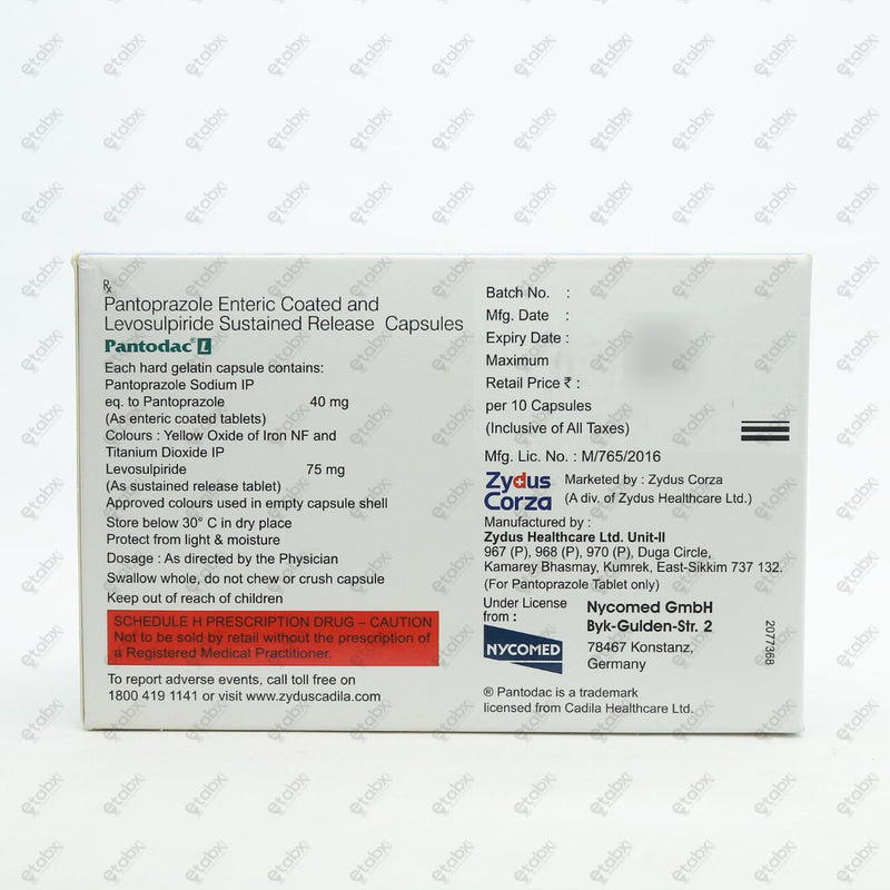 Pantodac L Capsule 10's