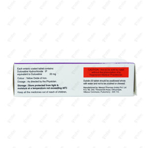 Dulotin 20mg Tablet 10's