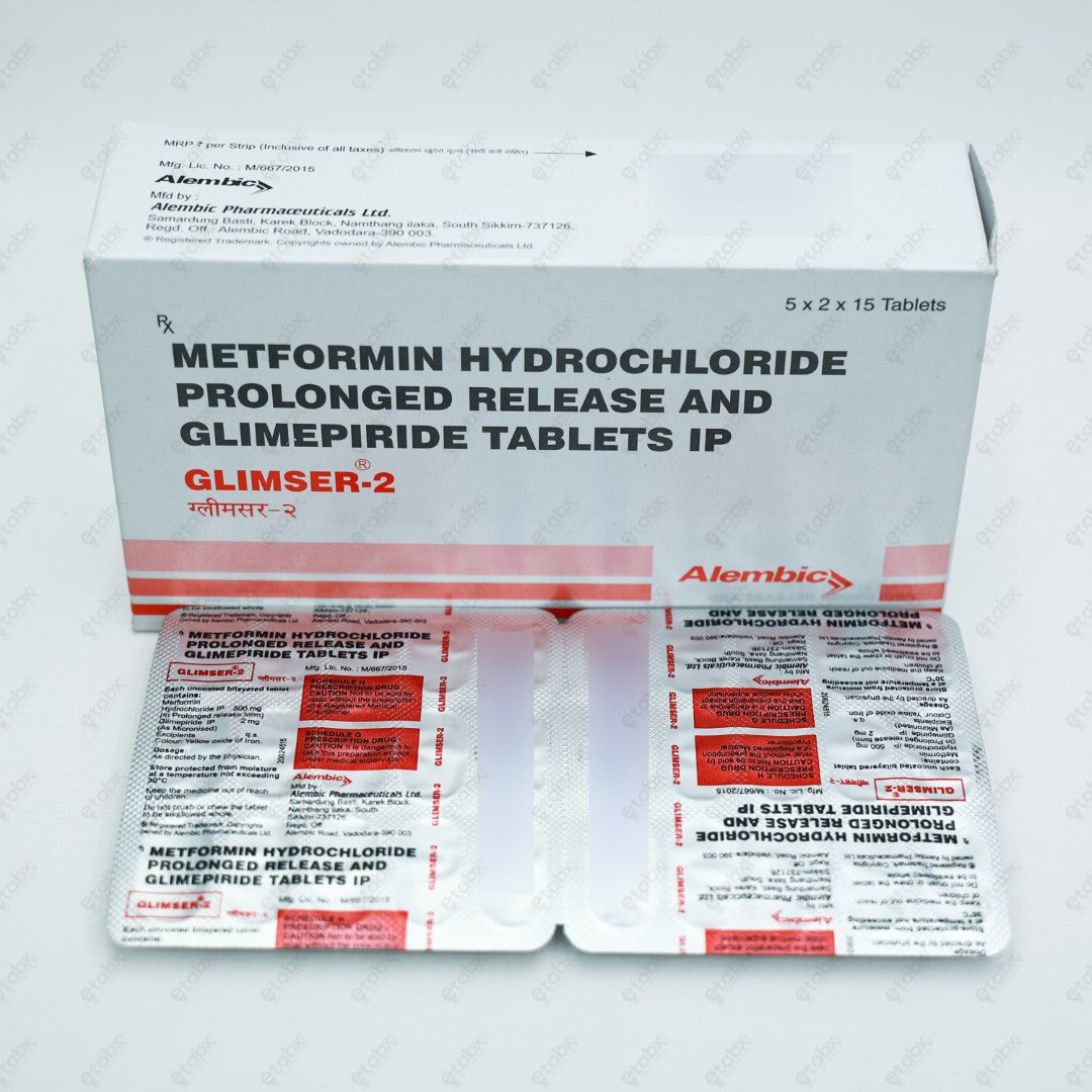 GLIMSER 2MG Tablets 15's