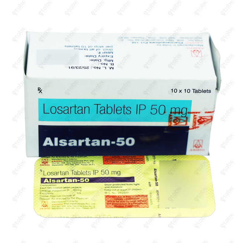 Alsartan 50mg Tablet 10's