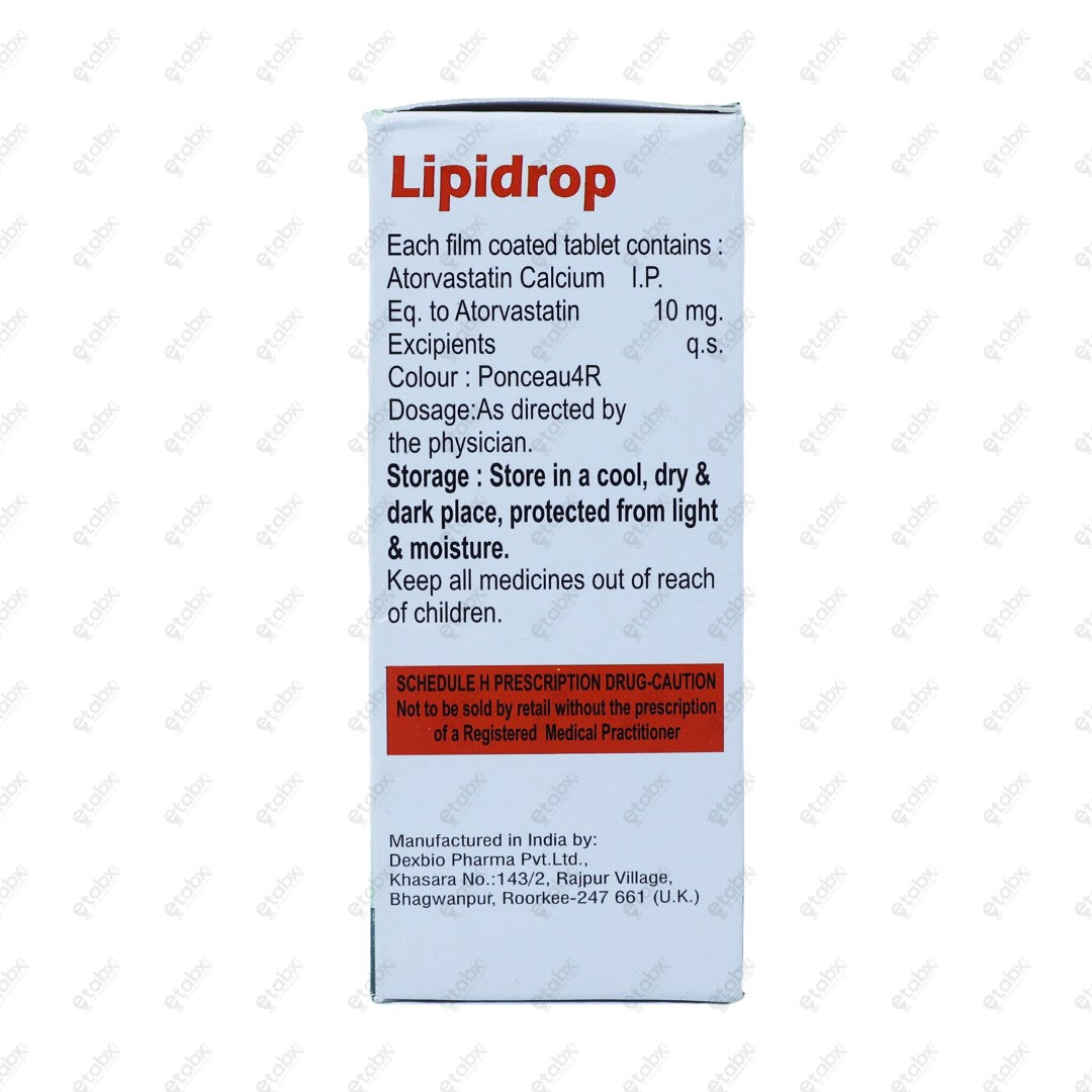 Lipidrop Tablet 10's