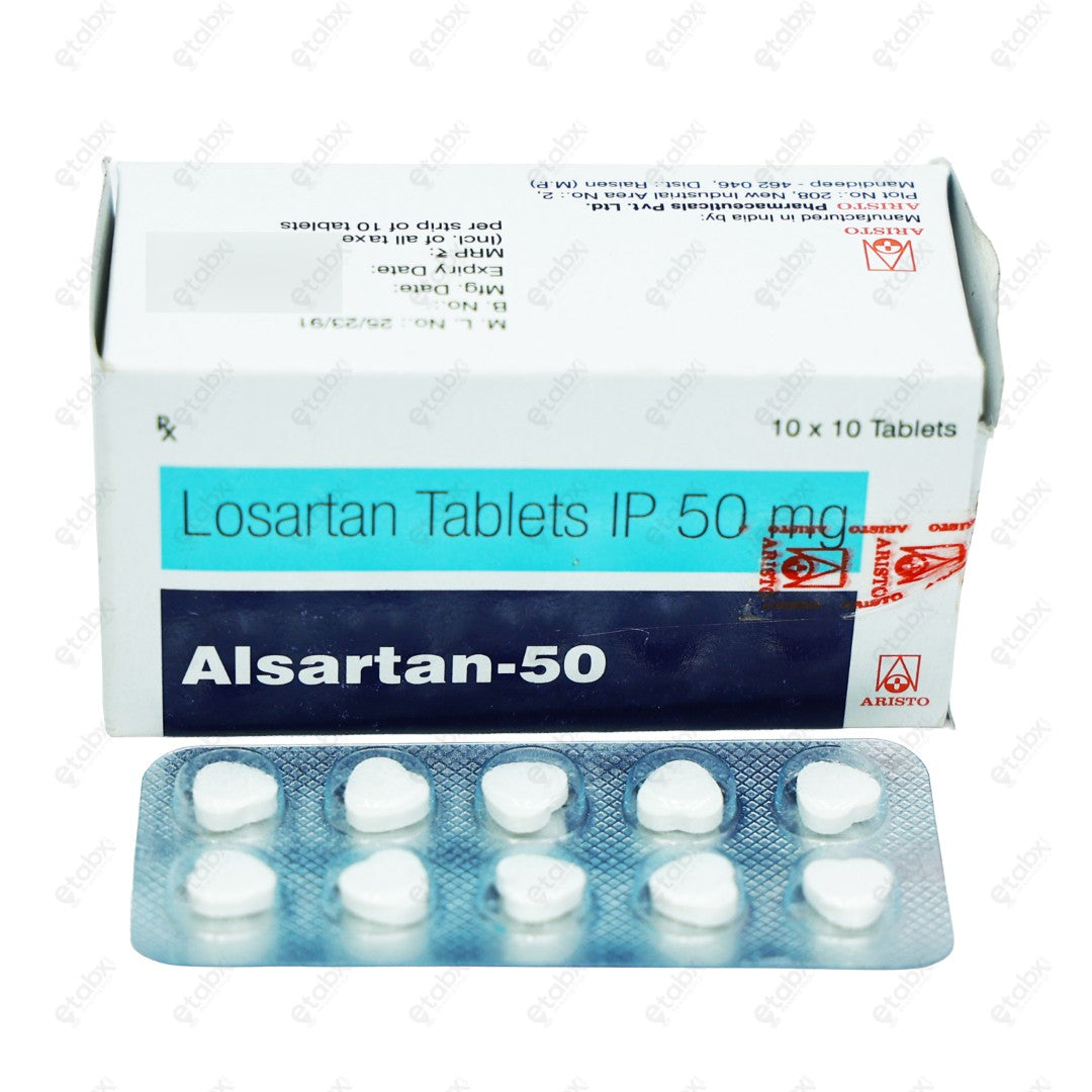 Alsartan 50mg Tablet 10's