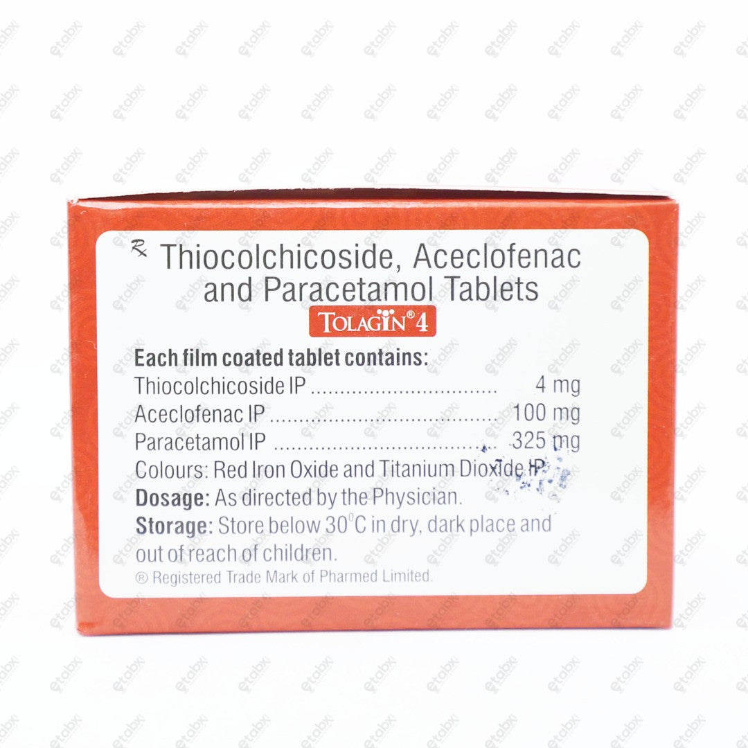 TOLAGIN 4 Tablets 10's