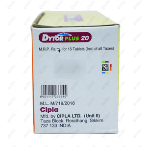 Dytor Plus 20mg Tablet 15's