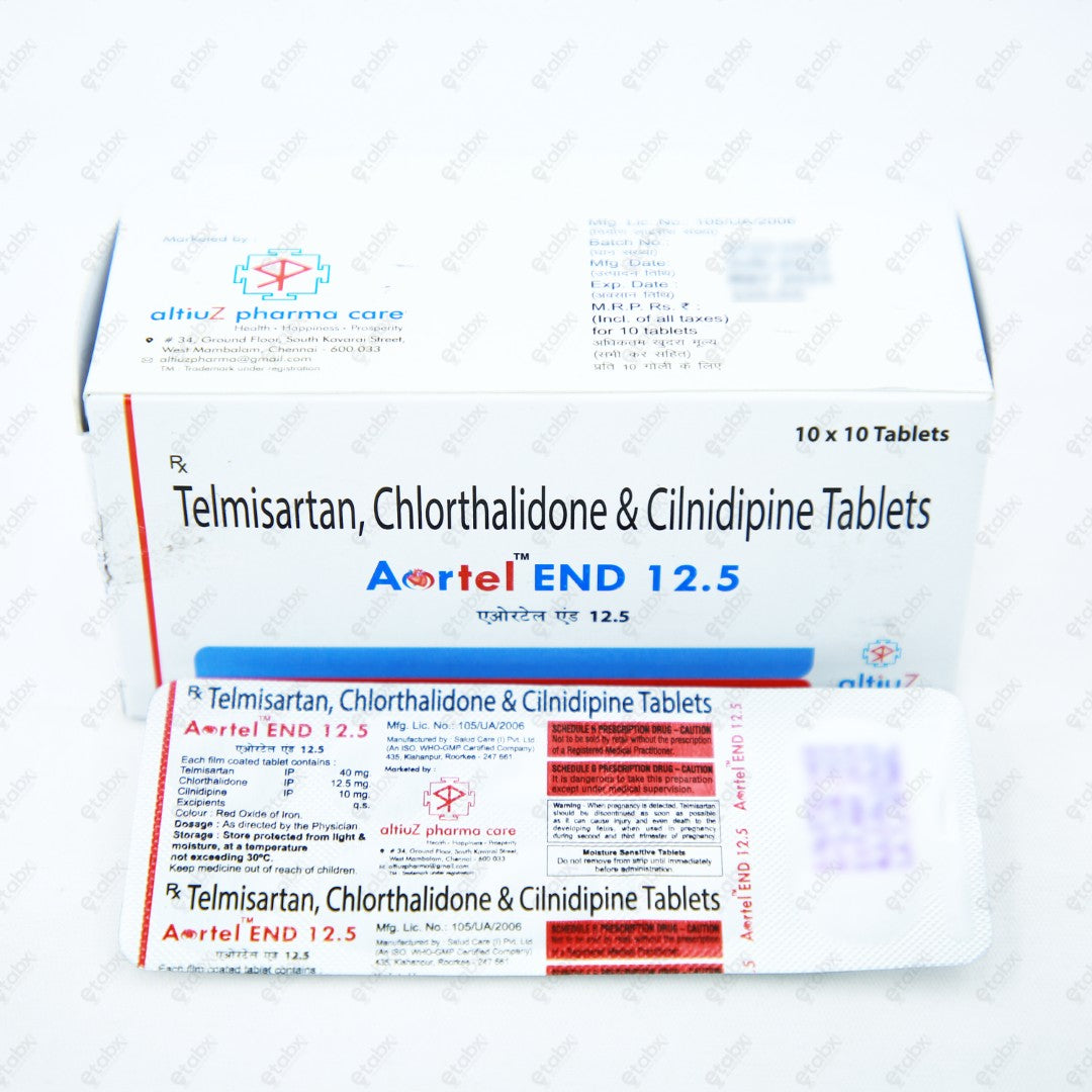 Aortel End 12.5mg Tablet 10's