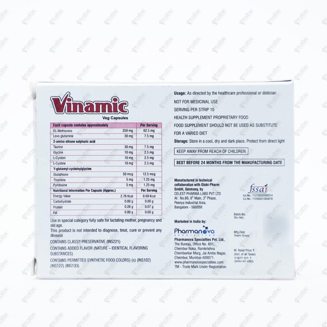 Vinamic Capsules 10's
