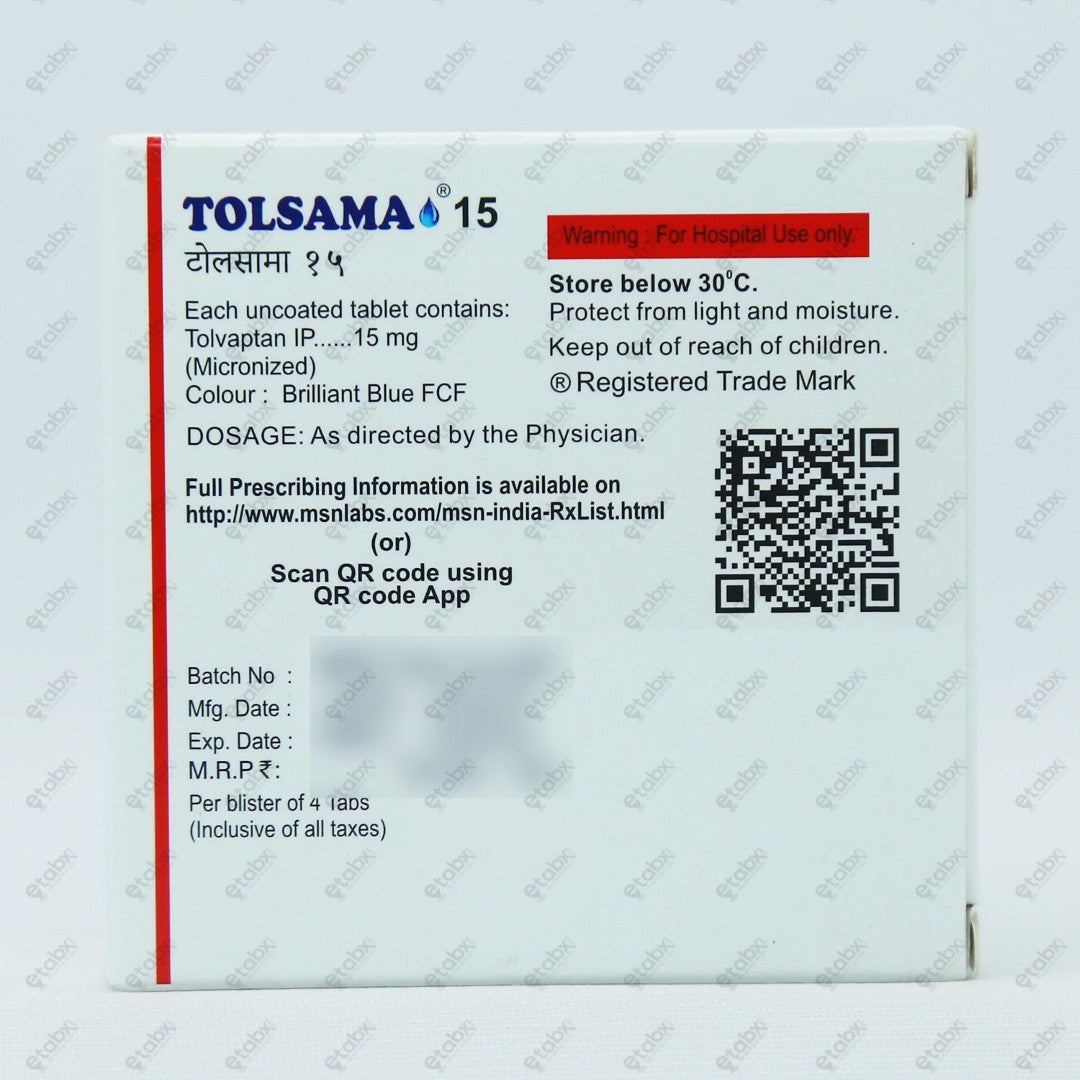 Tolsama 15mg Tablet 4's