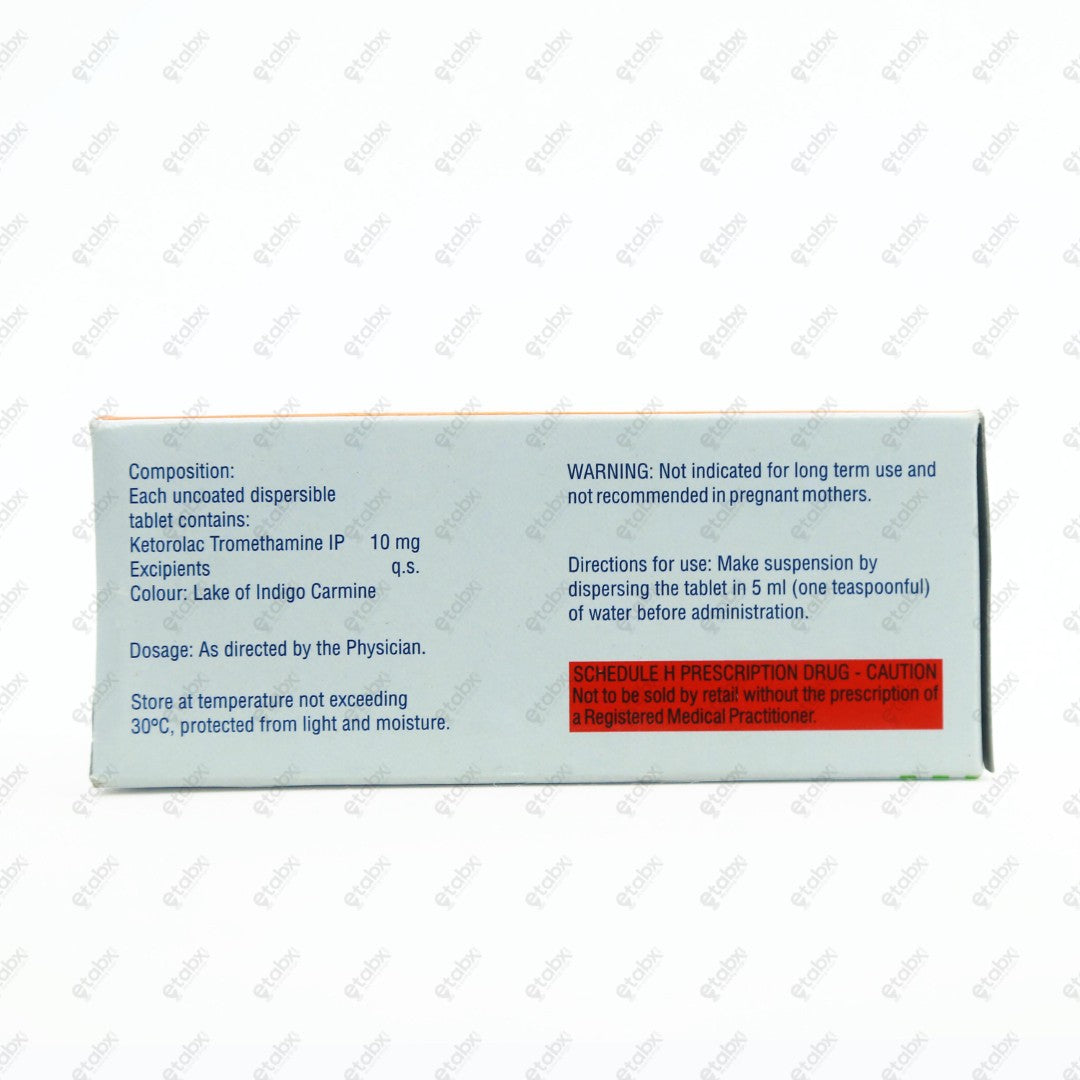 KETANOV DT 10mg Tablets (10's)
