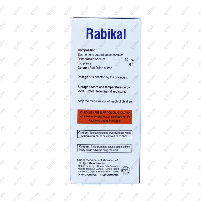 RABIKAL 20mg Tablet 10's