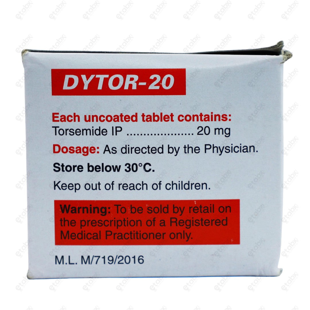 Dytor 20mg Tablet 15's