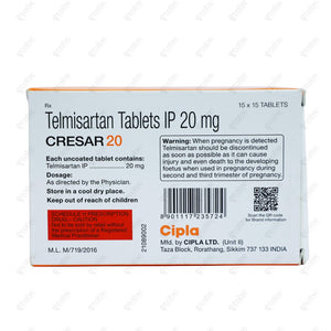 Cresar 20mg Tablet 15's