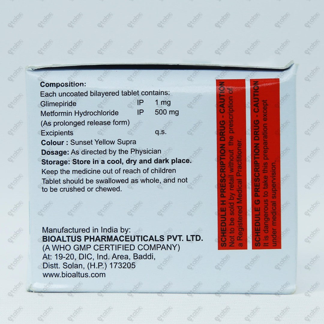 Glycocure M1 Tablet 10's