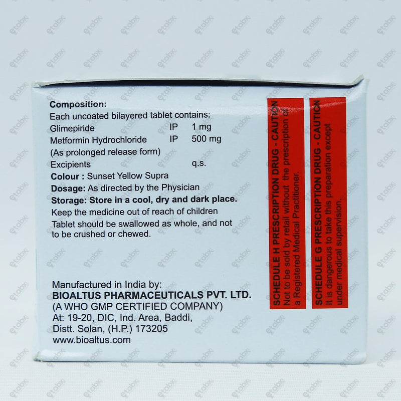 Glycocure M1 Tablet 10's