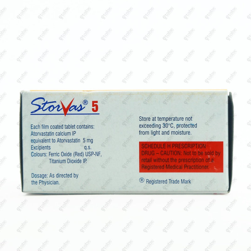 Storvas 5mg Tablet 15's
