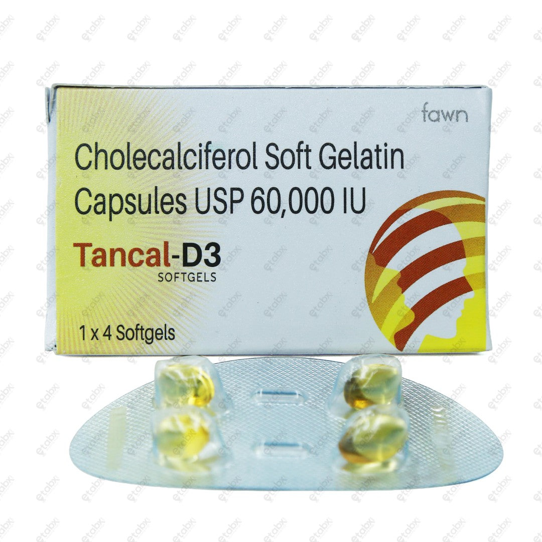 Tancal D3 Capsules 4's