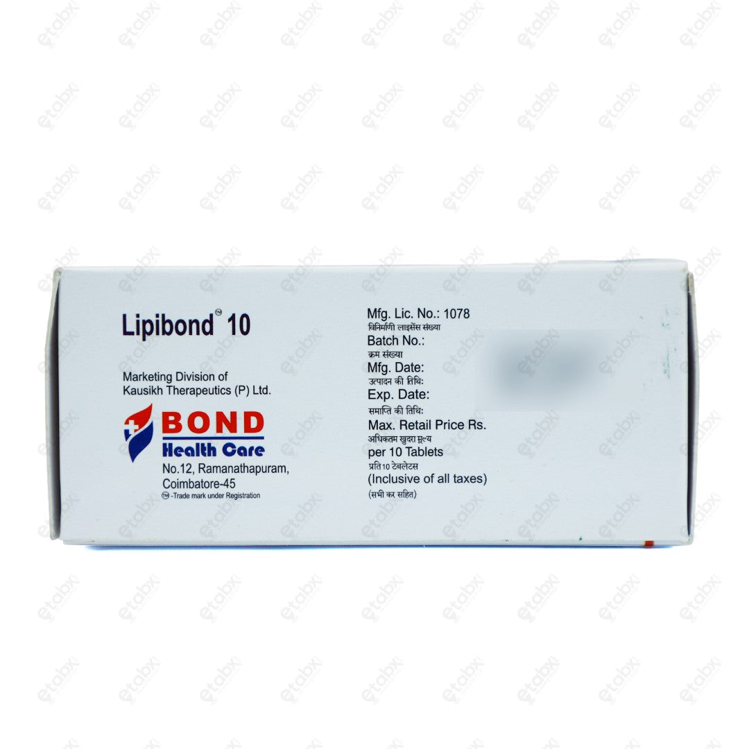Lipibond 10mg Tablet 10's