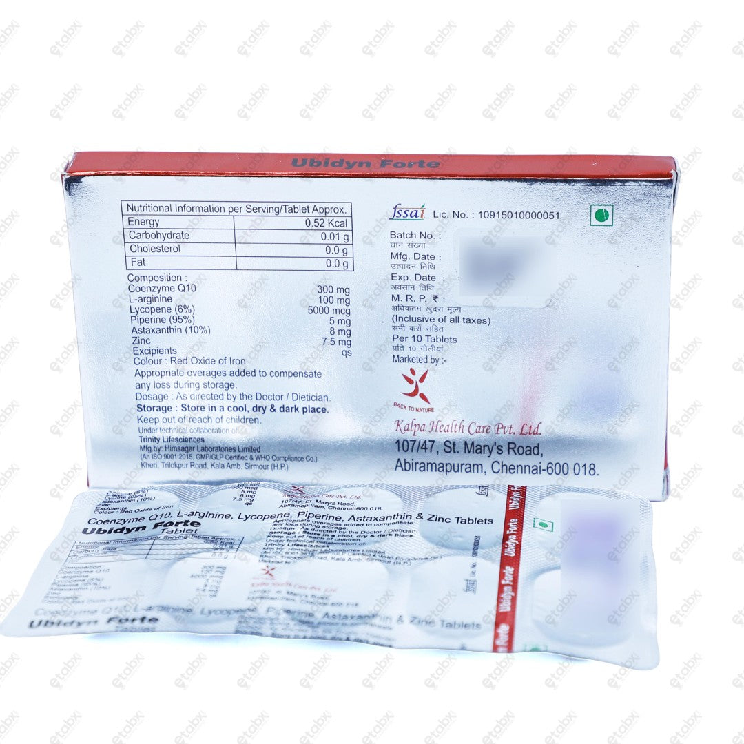 Ubidyn Forte Tablets 10's