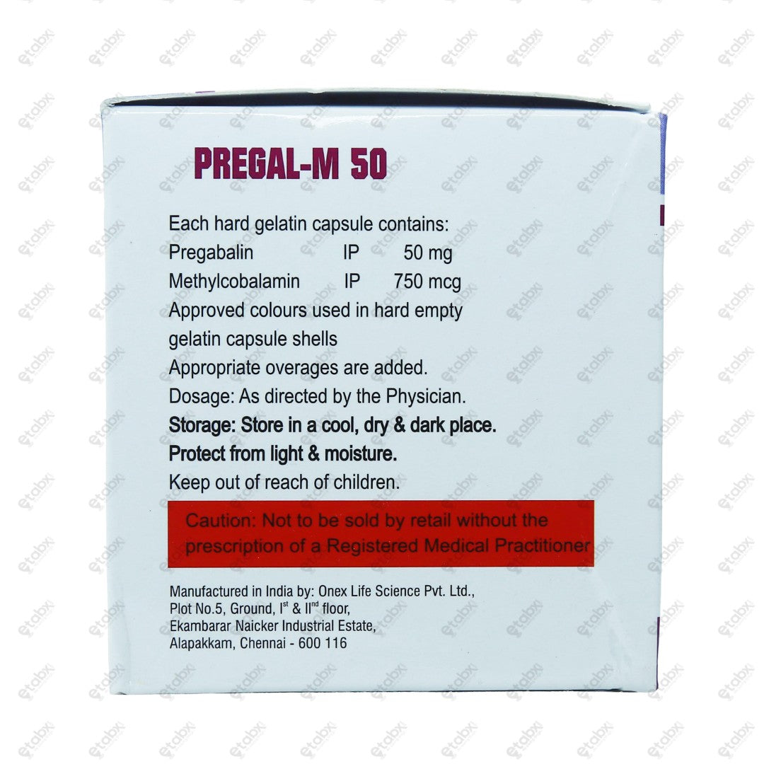 PREGAL M 50mg Capsule 10's