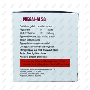 PREGAL M 50mg Capsule 10's