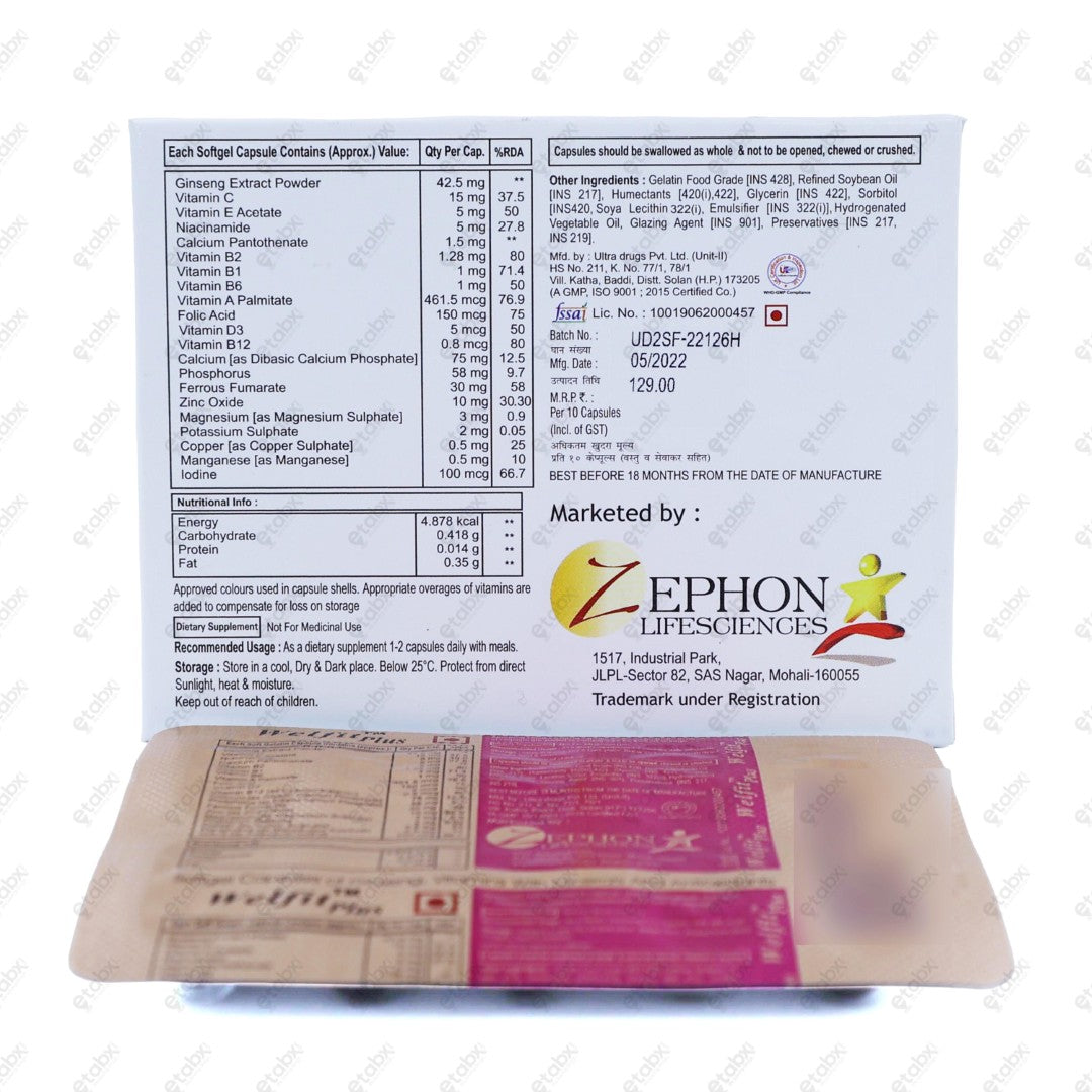 Welfit Plus Capsules 10's