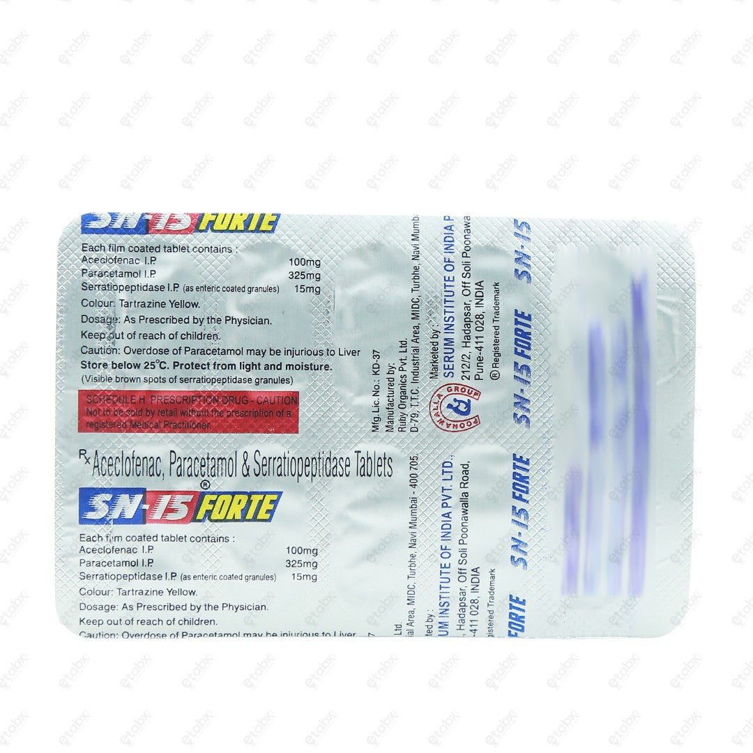 SN 15 FORTE Tablet 10's