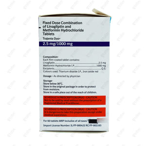 TRAJENTA DUO 1000mg Tablets (10's)