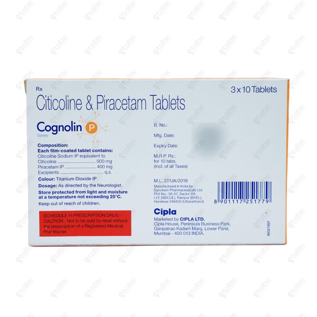 Cognolin 500mg Tablet 10's