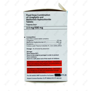 TRAJENTA DUO 500mg Tablets (10's)
